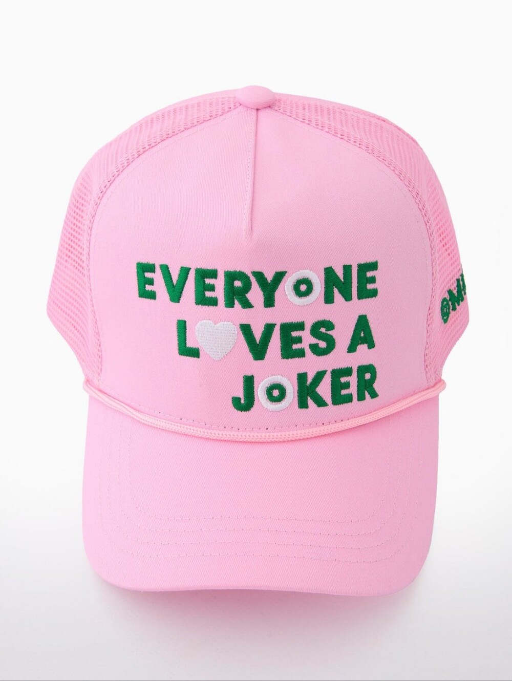 NWOT Oh My Mahjong Pink "Everyone Loves a Joker" Trucker Hat